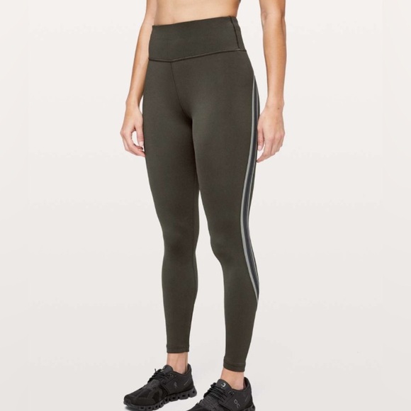 Lululemon Run Crew Tight Olive 28” size 10 - Picture 1 of 10